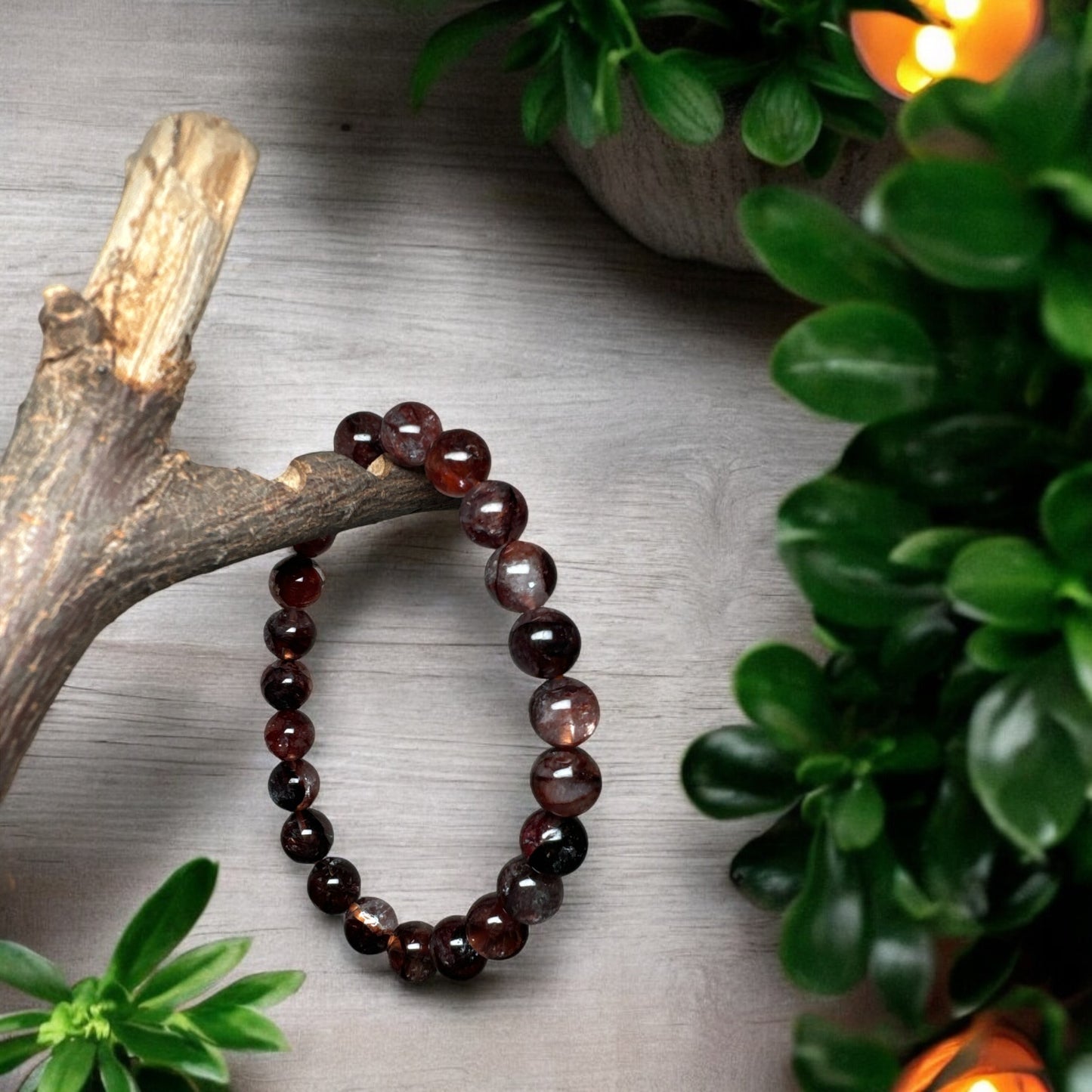 Fire Quartz 8mm Bracelet