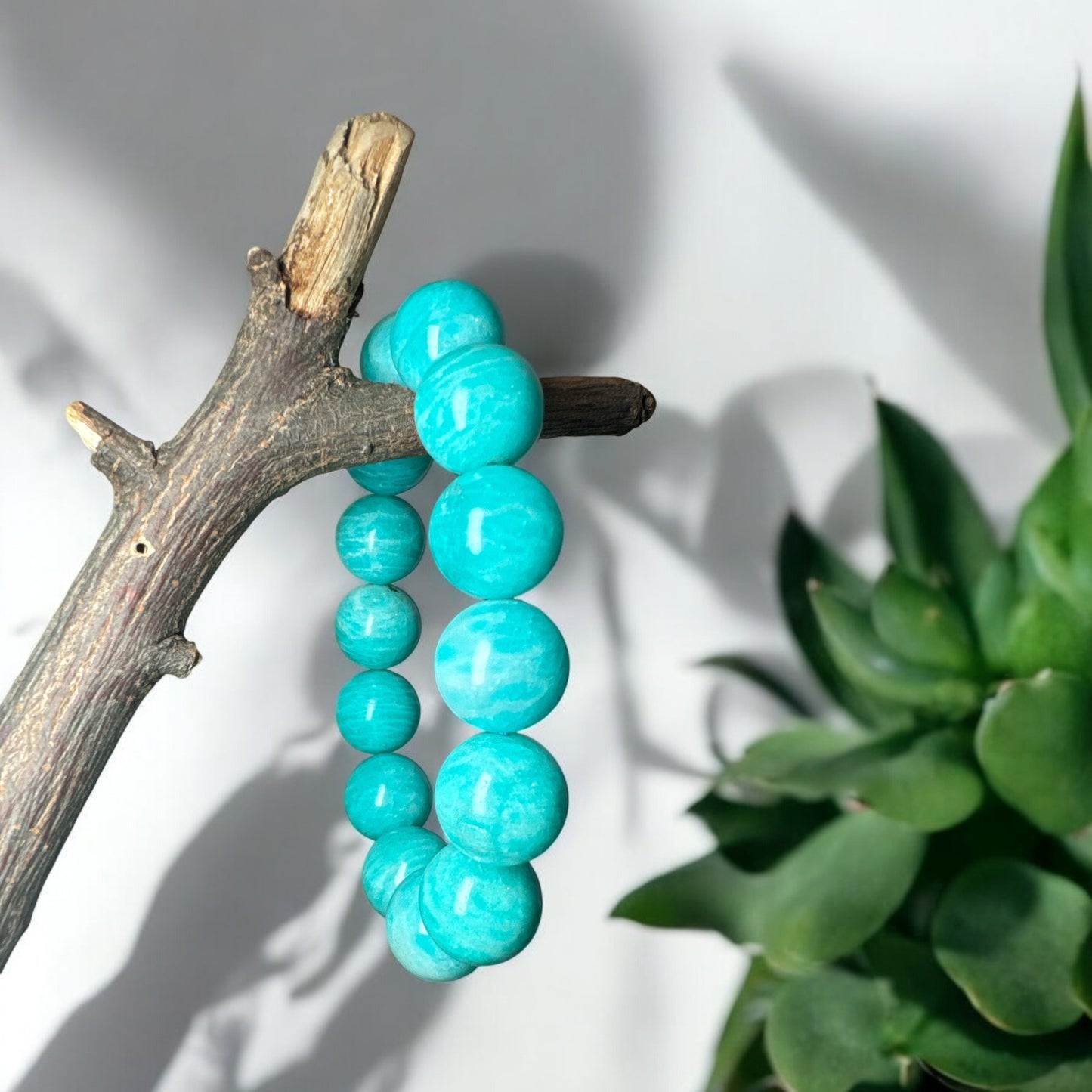 Amazonite 15mm Bracelet